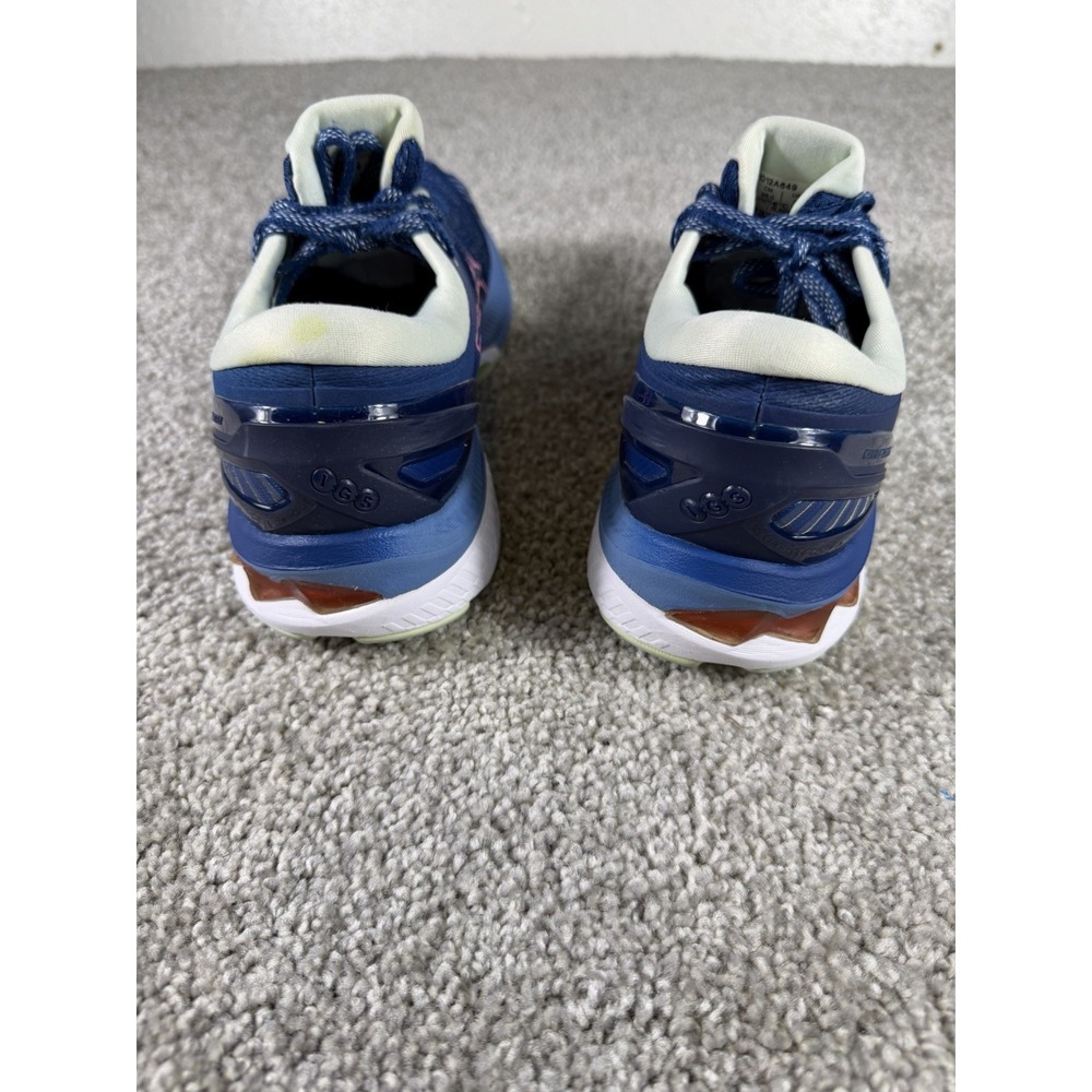 ASICS GEL-Kayano 27 Running Shoes Womens Size 8 Blue Pink Sneakers 1012A649 - Picture 6 of 9